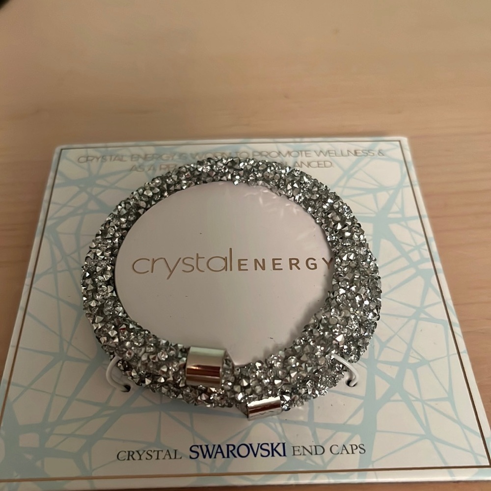 Crystal energy snap bracelet